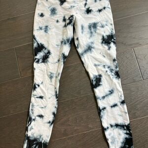 Tie die navy blue stretch pants by Nike